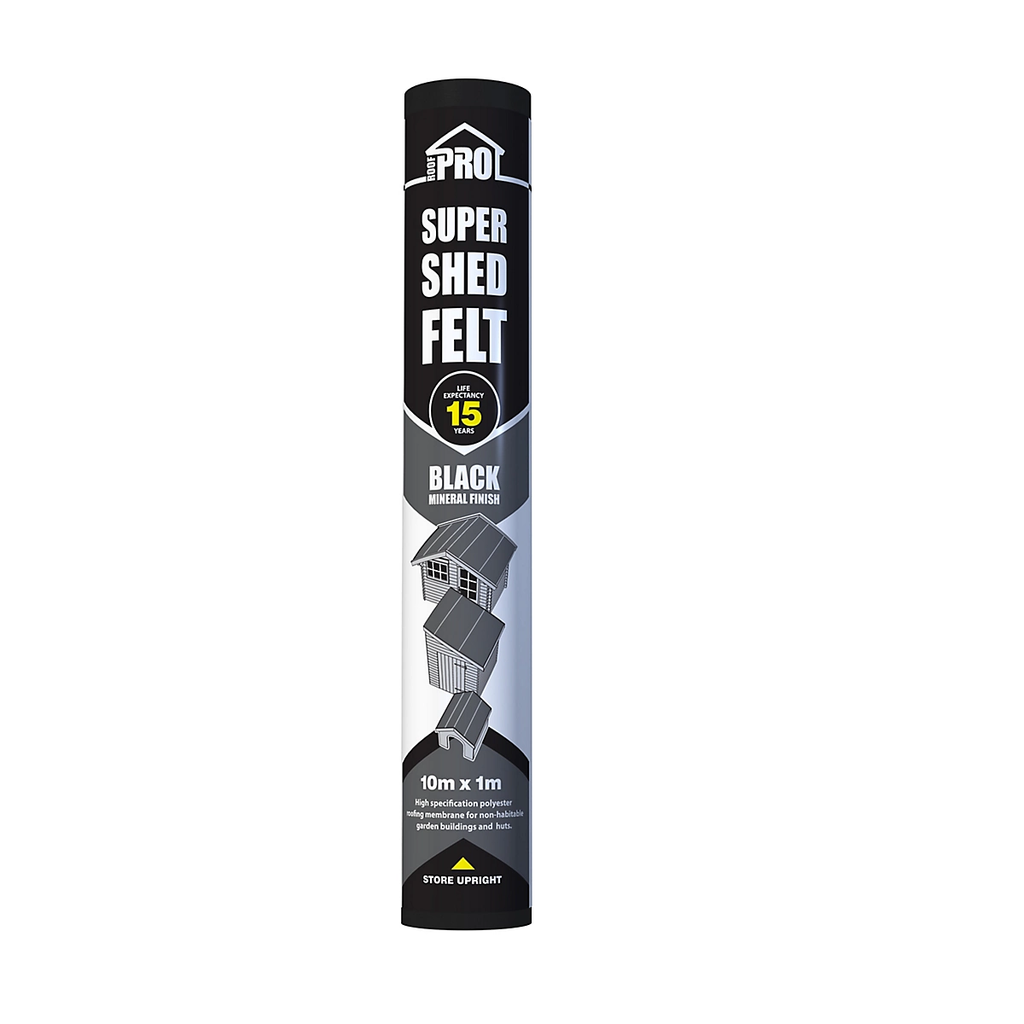 Roof pro 15 year Black Shed felt, (L)10m (W)1m 36 image 21